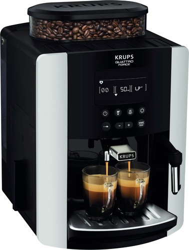 Krups Arabica Kaffeevollautomat Kaffeemaschine Schwarz Silber