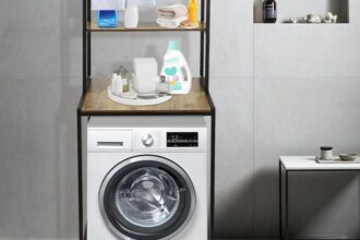 Waschmaschine und Trockner Aufbewahrungsregal,Platzsparendes Standgestell