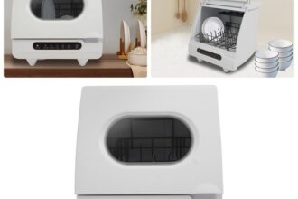 800W Mini Spülmaschine 5L Geschirrspüler Tischgeschirrspüler