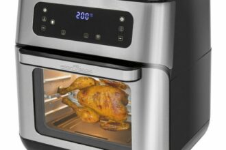 Heißluft-Fritteuse PC-FR 1200 H, schwarz/ grau