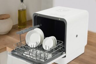 6L Tragbarer Kompaktgeschirrspüler Mini-Geschirrspüler Tischgeschirrspüler 1100W