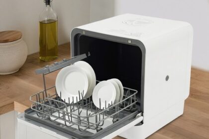 6L Tragbarer Kompaktgeschirrspüler Mini-Geschirrspüler Tischgeschirrspüler 1100W