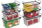 Gefrierschrank Organizer Behälter 6er Set, Stapelbare