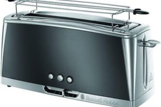 RUSSELL HOBBS Langschlitz-Toaster Luna Moonlight Grey