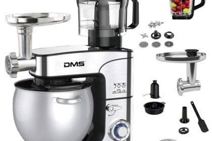 DMS® 5in1 Edelstahl Küchenmaschine Fleischwolf Zerkleinerer