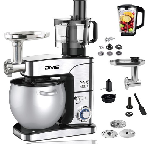 DMS® 5in1 Edelstahl Küchenmaschine Fleischwolf Zerkleinerer