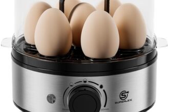 Eierkocher 7 Eier Elektro Edelstahl Küchenkleingerät