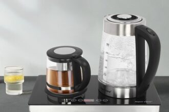 Elektrische Wasserkocher Kaffeestation Teestation 2,5L 1800w