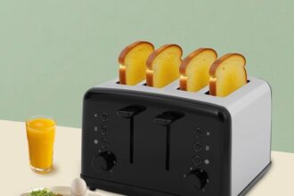 4 Scheiben Toaster Freistehend Elektrisch Toaster