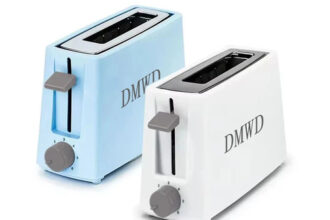 DMWD Toaster 2 Scheiben Edelstahl Brotröster