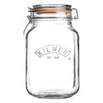KILNER Vorratsglas "Quadratisch" mit Bügelverschluss 1,5 l