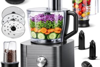 Küchenmaschine 1100W,Küchenmaschine Multifunktions,11 Funktionen Food Chopper...