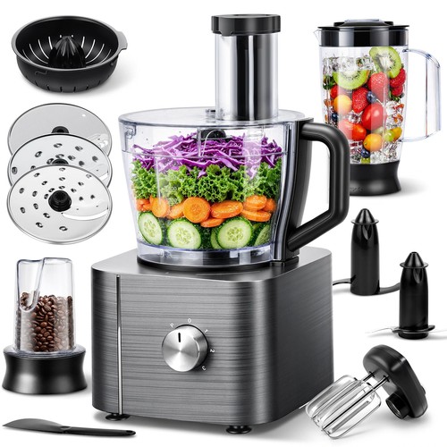 Küchenmaschine 1100W,Küchenmaschine Multifunktions,11 Funktionen Food Chopper...