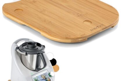 Thermomix Gleitbrett Bambus Rutschfest Rollen Schutz