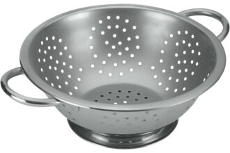 Metaltex Standsieb ø 24 cm aus Edelstahl, groblöchrig