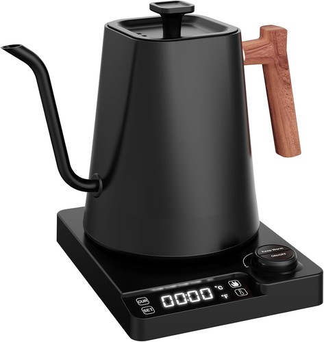 Vmotal Schwanenhals Wasserkocher 1L Edelstahl 1200W