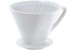 cilio Kaffeefilter aus Keramik, weiß, Gr. 4