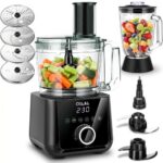 Multifunktionale Küchenmaschine 1500W Kneten Rühren Schneide