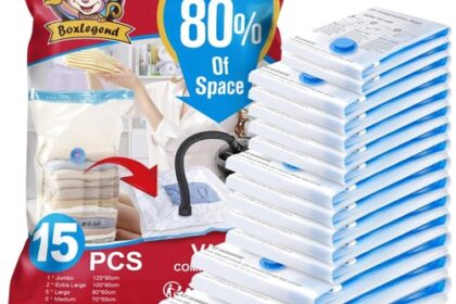 Vakuumbeutel Set 15 Stück Kleidung Bettwäsche