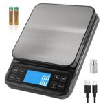 Digitale Küchenwaage 0,1g-5kg Hochpräzise Edelstahl Wiegeplatte