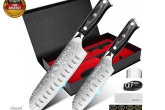 Messerset Küchenmesser Set 2-tlg Santoku Messer