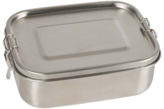Lunchbox aus Edelstahl mit Trennfach und Silikondichtung, 800 ml