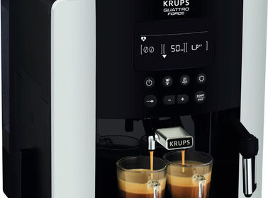 Krups Arabica Kaffeevollautomat Kaffeemaschine Schwarz Silber