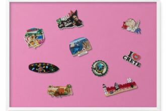 Deko Magnettafel für Kühlschrankmagnete Farbe Rosa