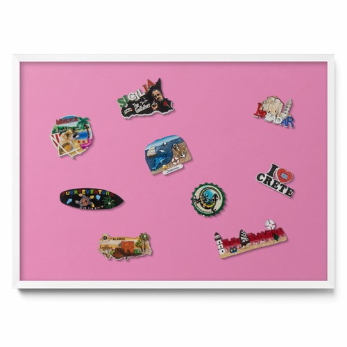 Deko Magnettafel für Kühlschrankmagnete Farbe Rosa