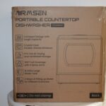 Airmsen Tischgeschirrspüler TDQR03A Mini Schwarz Weiß