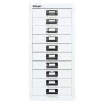 Schubladenschrank 10 Schübe, DIN A4 weiß