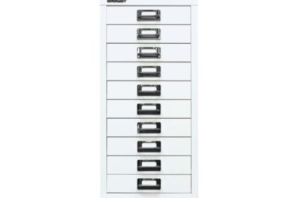Schubladenschrank 10 Schübe, DIN A4 weiß