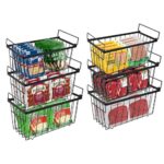 Gefrierschrank Organizer Behälter 6er Set, Stapelbare