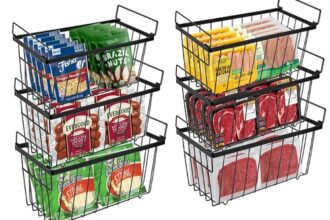 Gefrierschrank Organizer Behälter 6er Set, Stapelbare