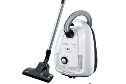 Siemens VSZ4GM338 Staubsauger Silber/Weiß mit Beutel