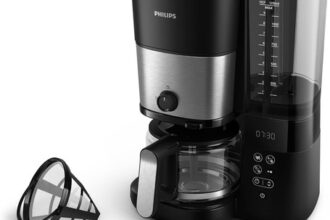 Philips Filterkaffeemaschine HD7900/50 mit Kegelmahlwerk 1,25