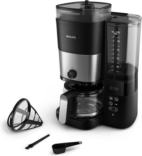 Philips Filterkaffeemaschine HD7900/50 mit Kegelmahlwerk 1,25