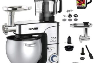 DMS® 5in1 Edelstahl Küchenmaschine Fleischwolf Zerkleinerer