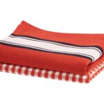 Living Crafts 2er-Pack Bio-Geschirrtücher "Delhi" red clay