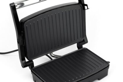 Sandwichmaker, Paninitoaster, Elektrischer Grill, Schwarz, 1000W