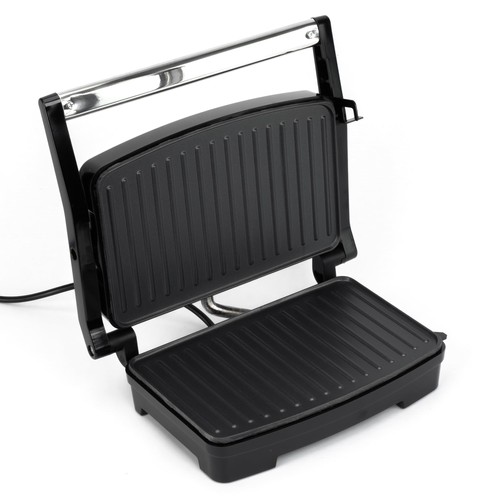 Sandwichmaker, Paninitoaster, Elektrischer Grill, Schwarz, 1000W