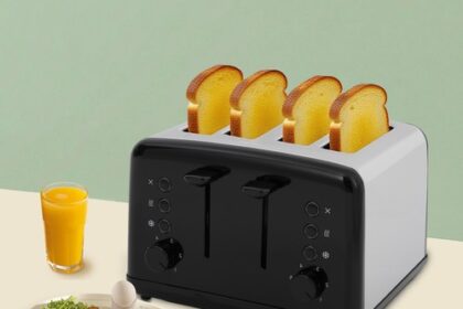 4 Scheiben Toaster Freistehend Elektrisch Toaster
