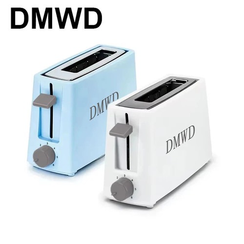 DMWD Toaster 2 Scheiben Edelstahl Brotröster