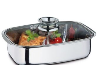 KÜCHENPROFI Aromabräter Dampfgarer Edelstahl 36 cm