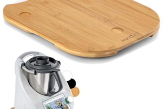 Thermomix Gleitbrett Bambus Rutschfest Rollen Schutz