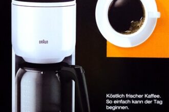 Braun Kaffeemaschine PurEase 10 Tassen weiß