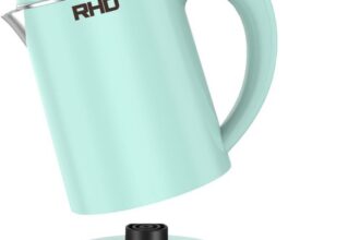 Reise-Wasserkocher 0,5L 600W Edelstahl Grün BPA-frei