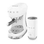SMEG Set Espressomaschine und Milchaufschäumer Kaffeemaschine