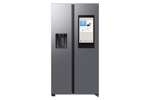 Samsung Family Hub™ RS97F Side by Side mit View Inside und Wassertank, EEK: E, 614 L Edelstahl