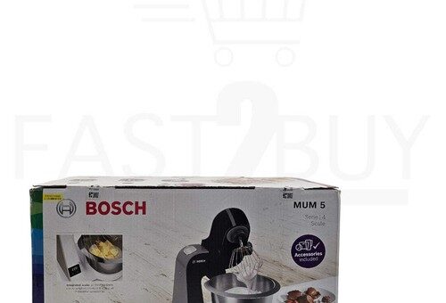 Bosch MUM5X720 Küchenmaschine mit Zubehör, Edelstahl,